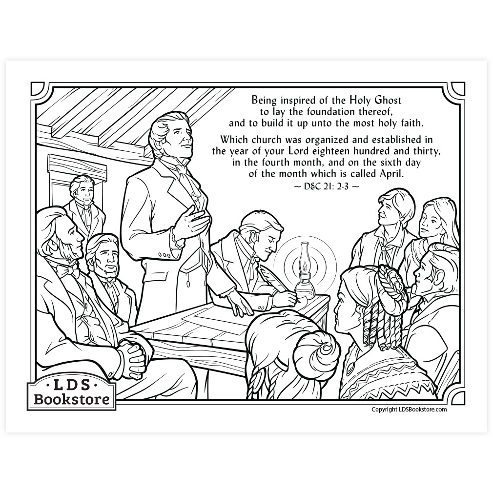 The Organization of the Church Coloring Page - Digital Download - LDPD-PBL-COLOR-DOCTCOV21