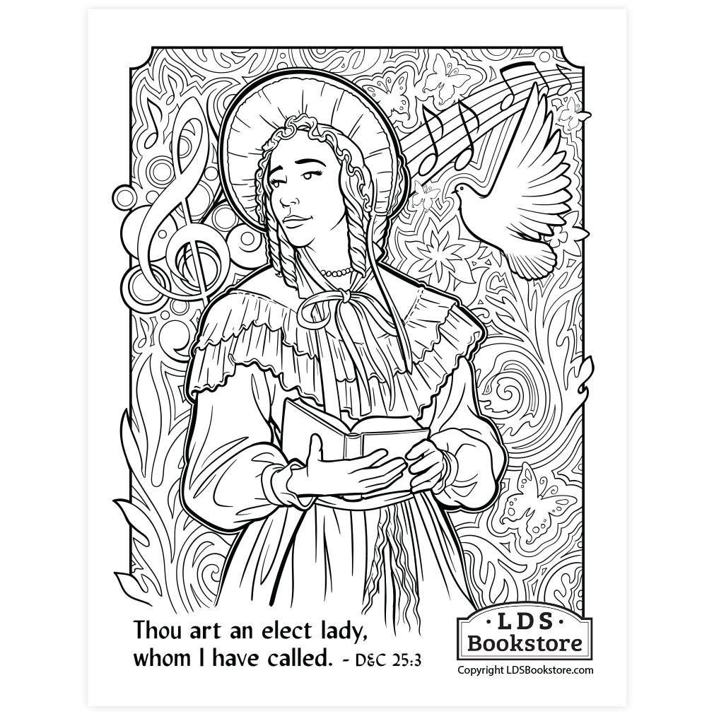 An Elect Lady Coloring Page - Digital Download - LDPD-PBL-COLOR-DOCTCOV25