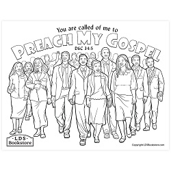 Preach My Gospel Coloring Page - Digital Download