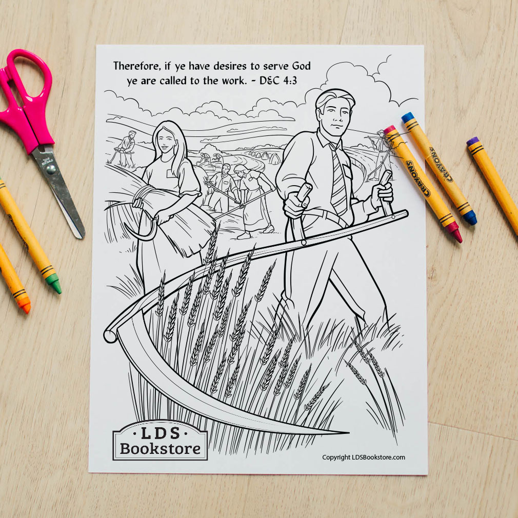 Ye Are Called to the Work Coloring Page - Digital Download - LDPD-PBL-COLOR-DOCTCOV4