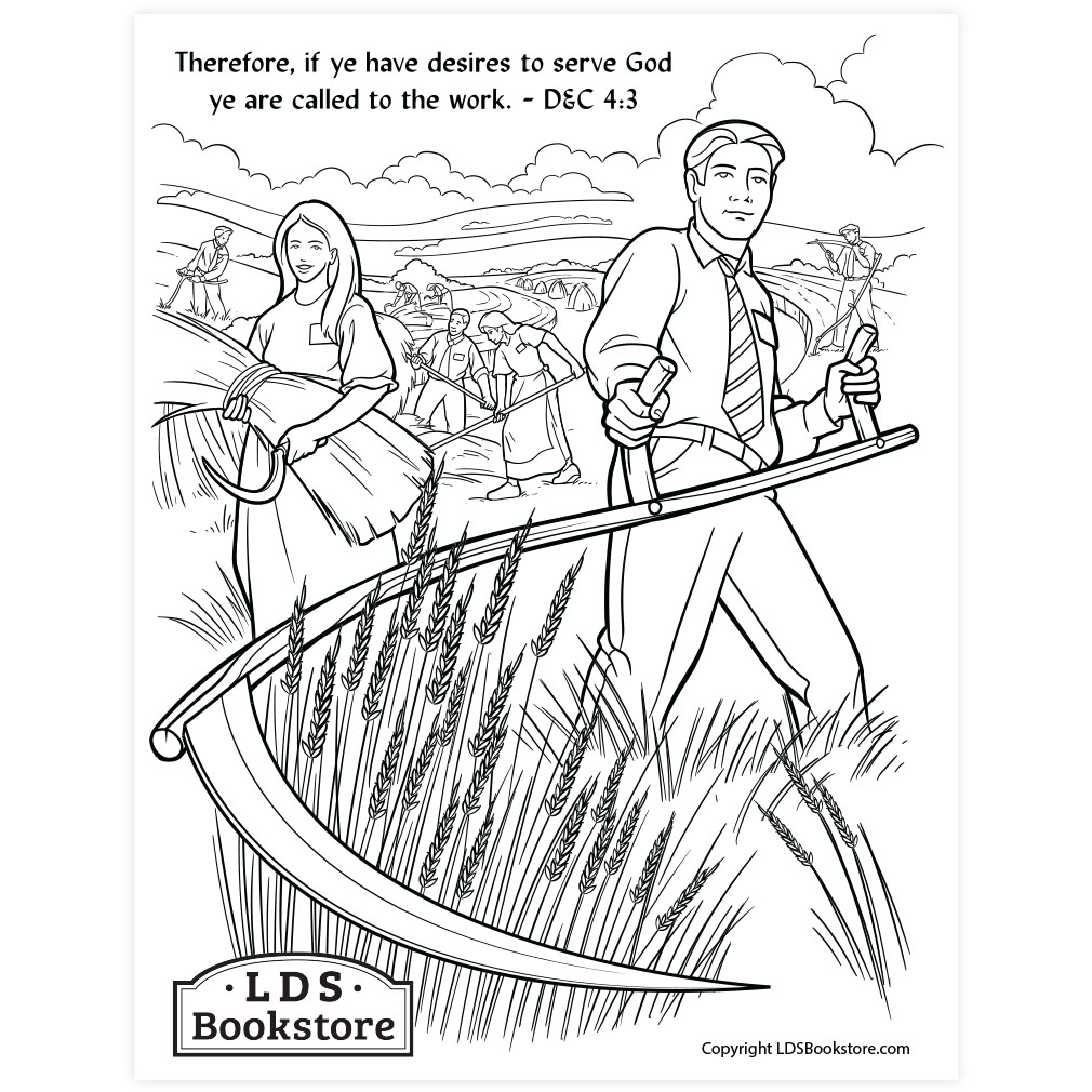 Ye Are Called to the Work Coloring Page - Digital Download - LDPD-PBL-COLOR-DOCTCOV4