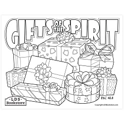 Gifts of the Spirit Coloring Page - Digital Download free lds coloring page, lds coloring page, come follow me activities, come follow me coloring page, doctrine and covenants coloring page
