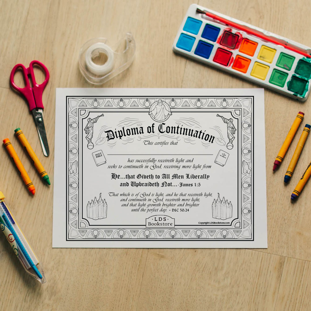 He That Receiveth Light Coloring Page - Digital Download - LDPD-PBL-COLOR-DOCTCOV50
