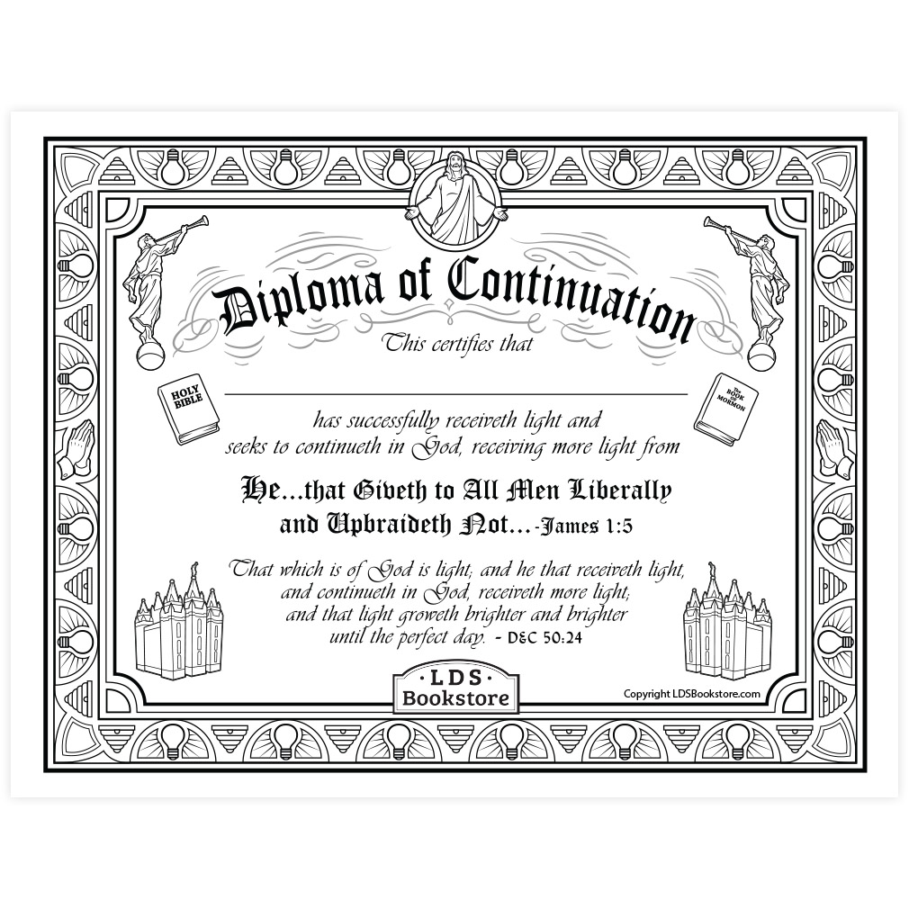 He That Receiveth Light Coloring Page - Digital Download - LDPD-PBL-COLOR-DOCTCOV50