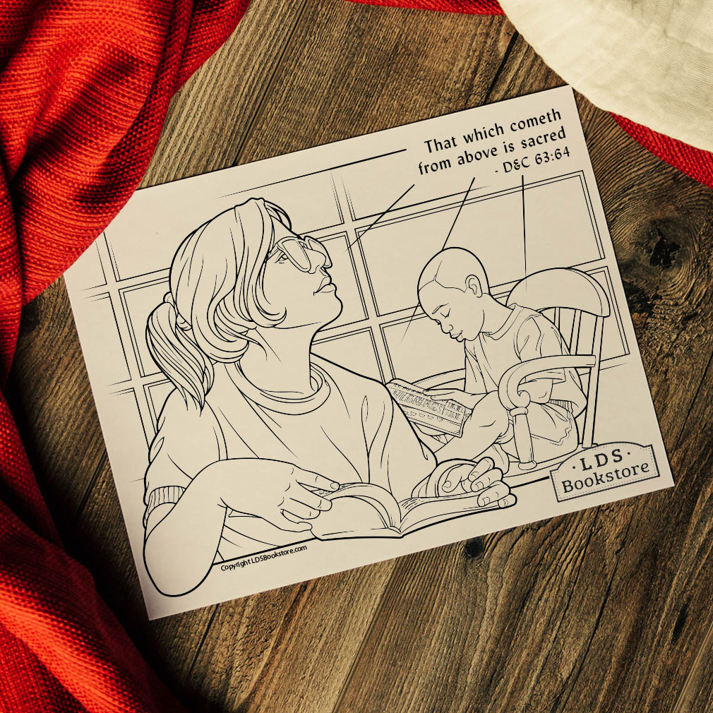 That Which Cometh From Above Is Sacred Coloring Page - Digital Download - LDPD-PBL-COLOR-DOCTCOV63