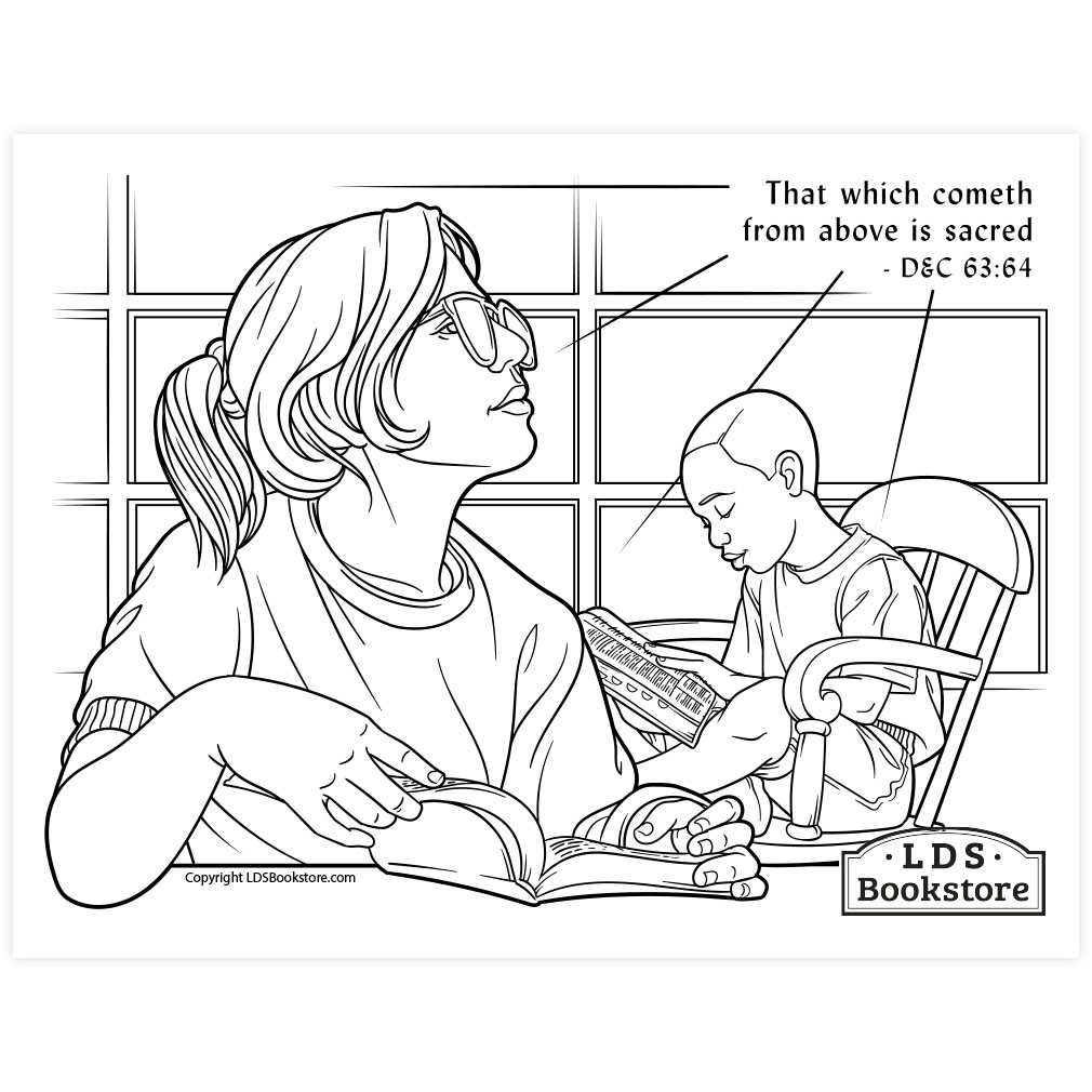 That Which Cometh From Above Is Sacred Coloring Page - Digital Download - LDPD-PBL-COLOR-DOCTCOV63