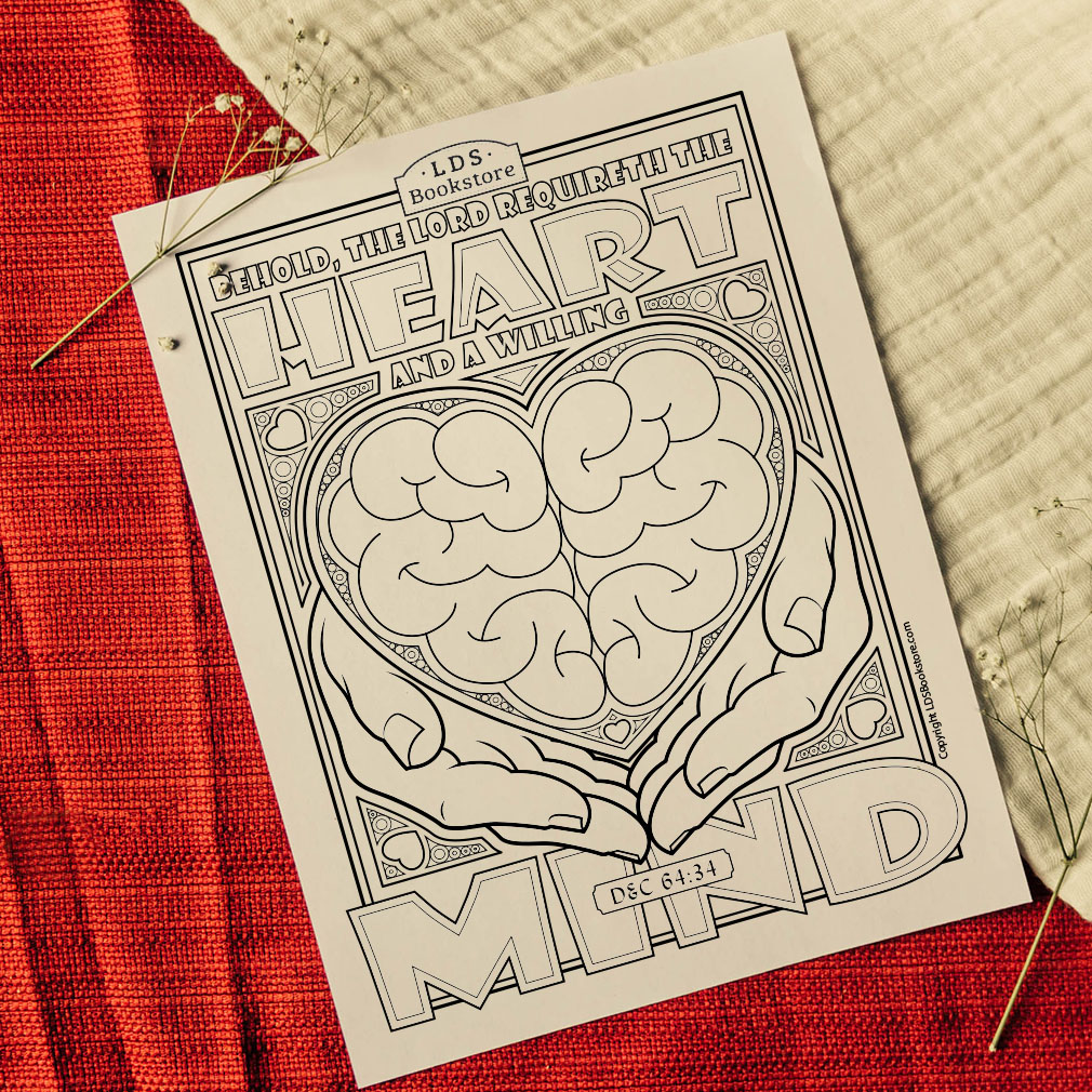 The Heart and Willing Mind Coloring Page - Digital Download - LDPD-PBL-COLOR-DOCTCOV64