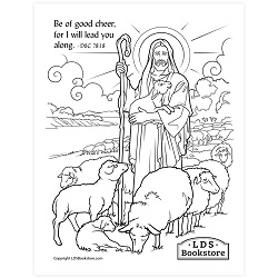 I Will Lead You Along Coloring Page - Digital Download free lds coloring page, lds coloring page, come follow me activities, come follow me coloring page, doctrine and covenants coloring page
