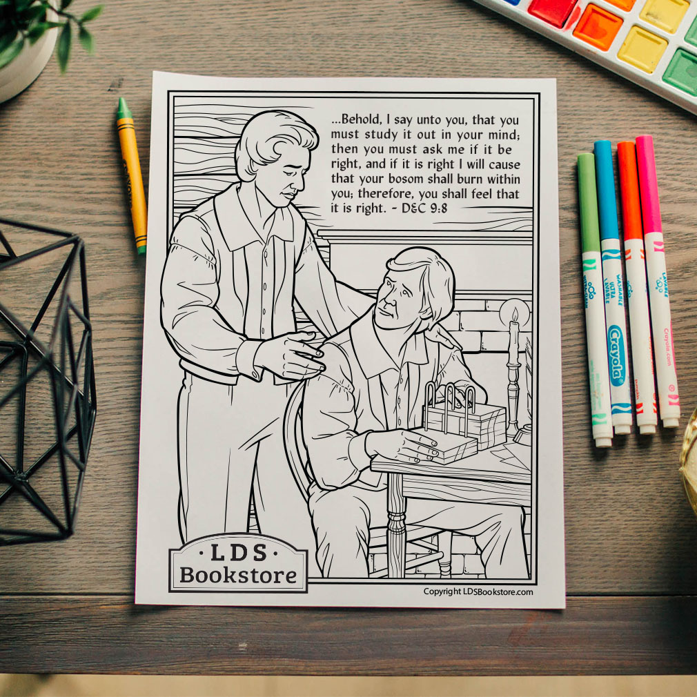 Study It Out In Your Mind Coloring Page - Digital Download - LDPD-PBL-COLOR-DOCTCOV9