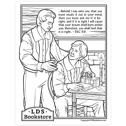 Study It Out In Your Mind Coloring Page - Digital Download