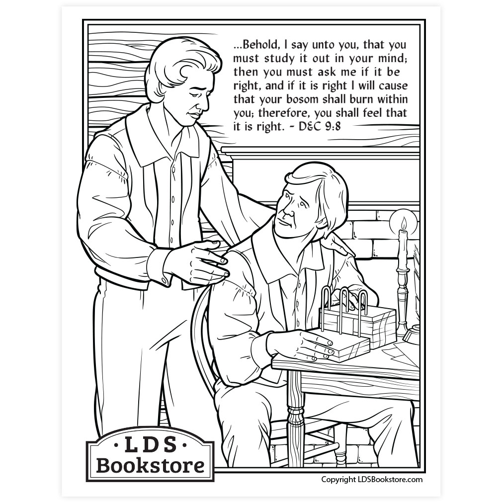 Study It Out In Your Mind Coloring Page - Digital Download - LDPD-PBL-COLOR-DOCTCOV9