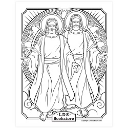 Receive of His Fulness Coloring Page - Digital Download free lds coloring page, lds coloring page, come follow me activities, come follow me coloring page, doctrine and covenants coloring page, temple coloring page