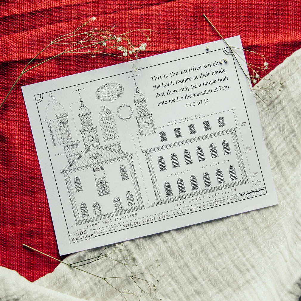 Kirtland Temple Building Plans Coloring Page - Digital Download - LDPD-PBL-COLOR-DOCTCOV97