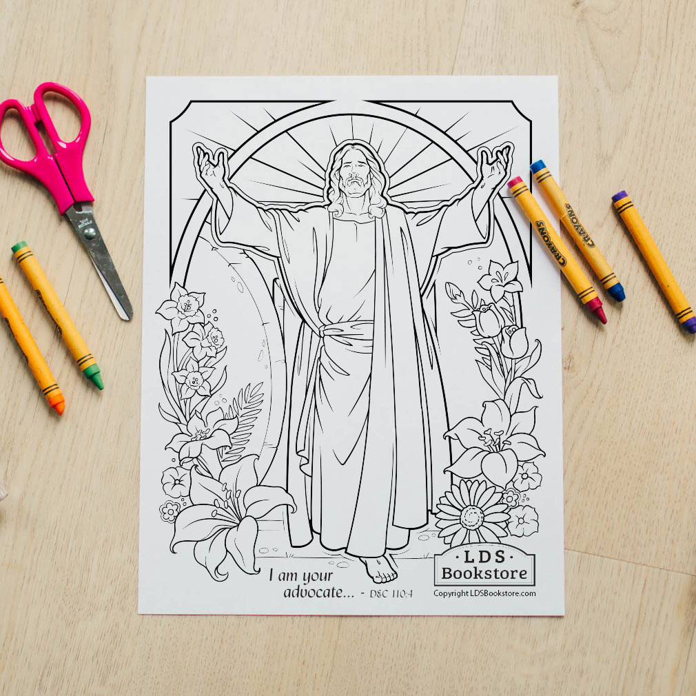 I Am He Who Liveth Easter Coloring Page - Digital Download - LDPD-PBL-COLOR-EASTER21