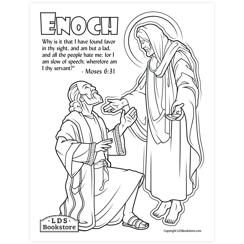 Enoch Finds Favor Coloring Page - Digital Download - LDPD-PBL-COLOR-ENOCH