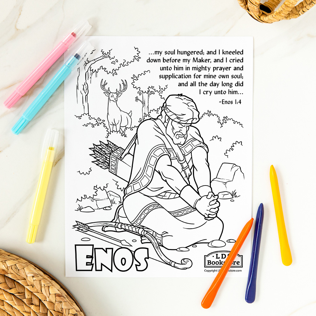 My Soul Hungered Coloring Page - Digital Download - LDPD-PBL-COLOR-ENOS14