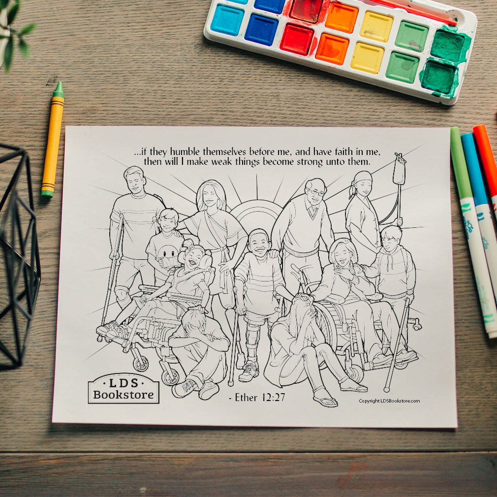 I Will Make Weak Things Strong Coloring Page - Digital Download - LDPD-PBL-COLOR-ETHER12