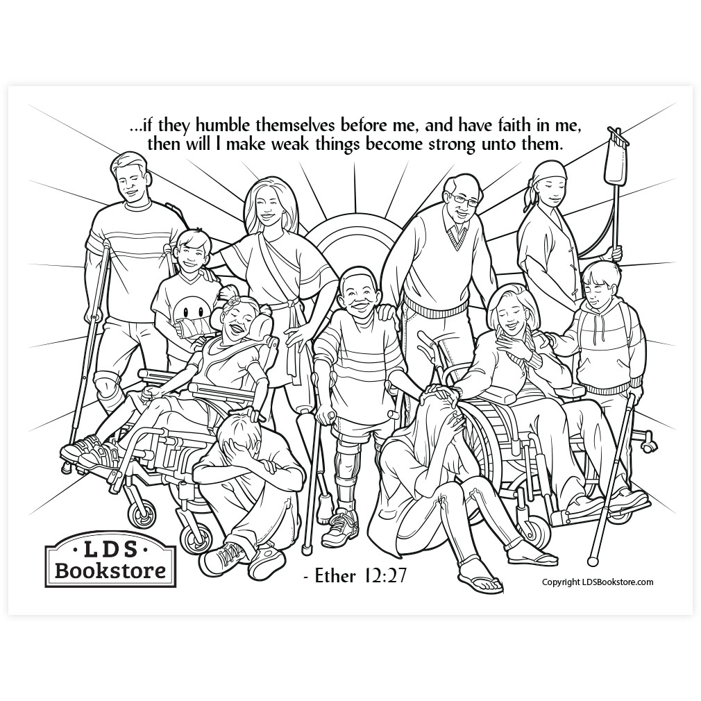 I Will Make Weak Things Strong Coloring Page - Digital Download - LDPD-PBL-COLOR-ETHER12