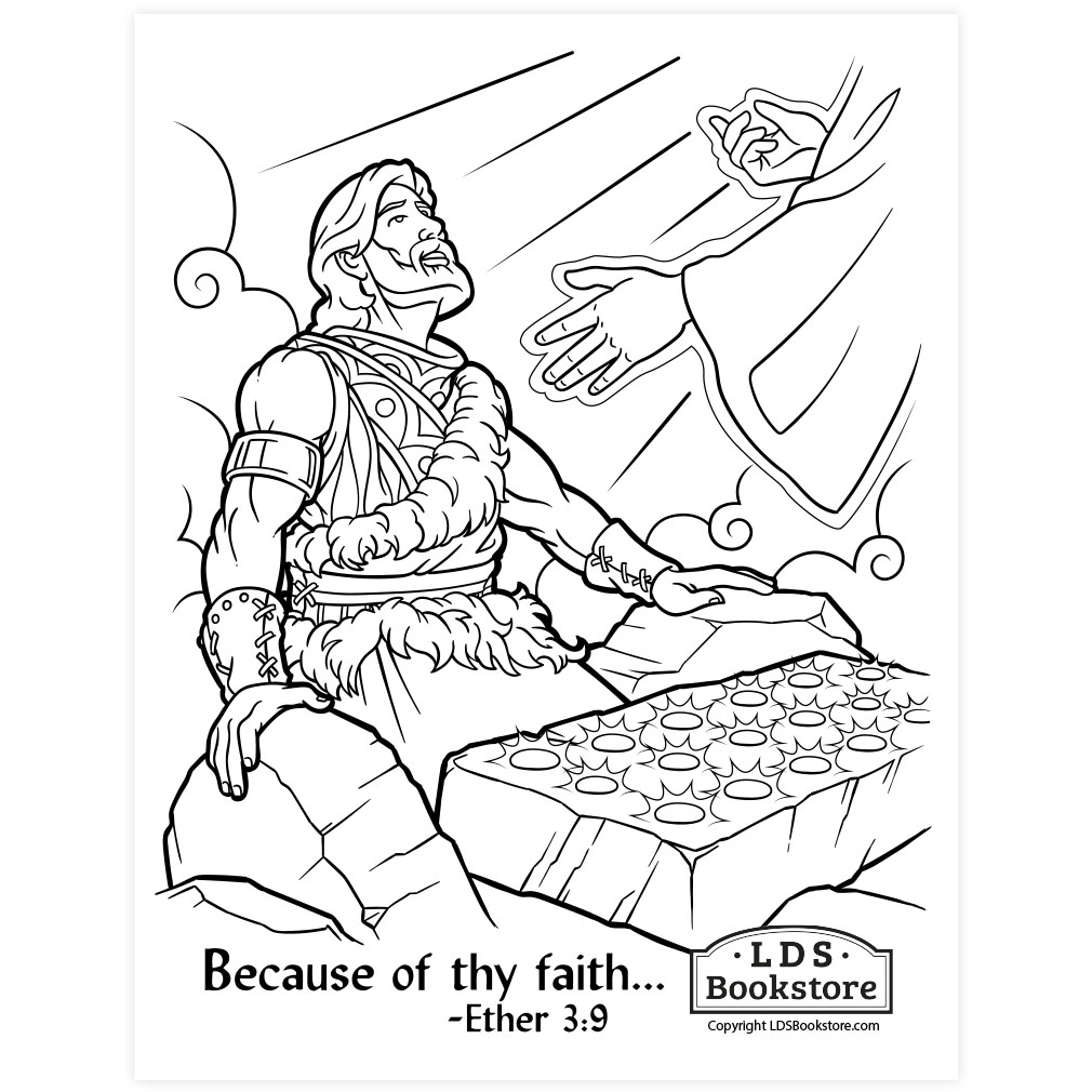 Because of Thy Faith Brother of Jared Coloring Page - Digital Download - LDPD-PBL-COLOR-ETHER3