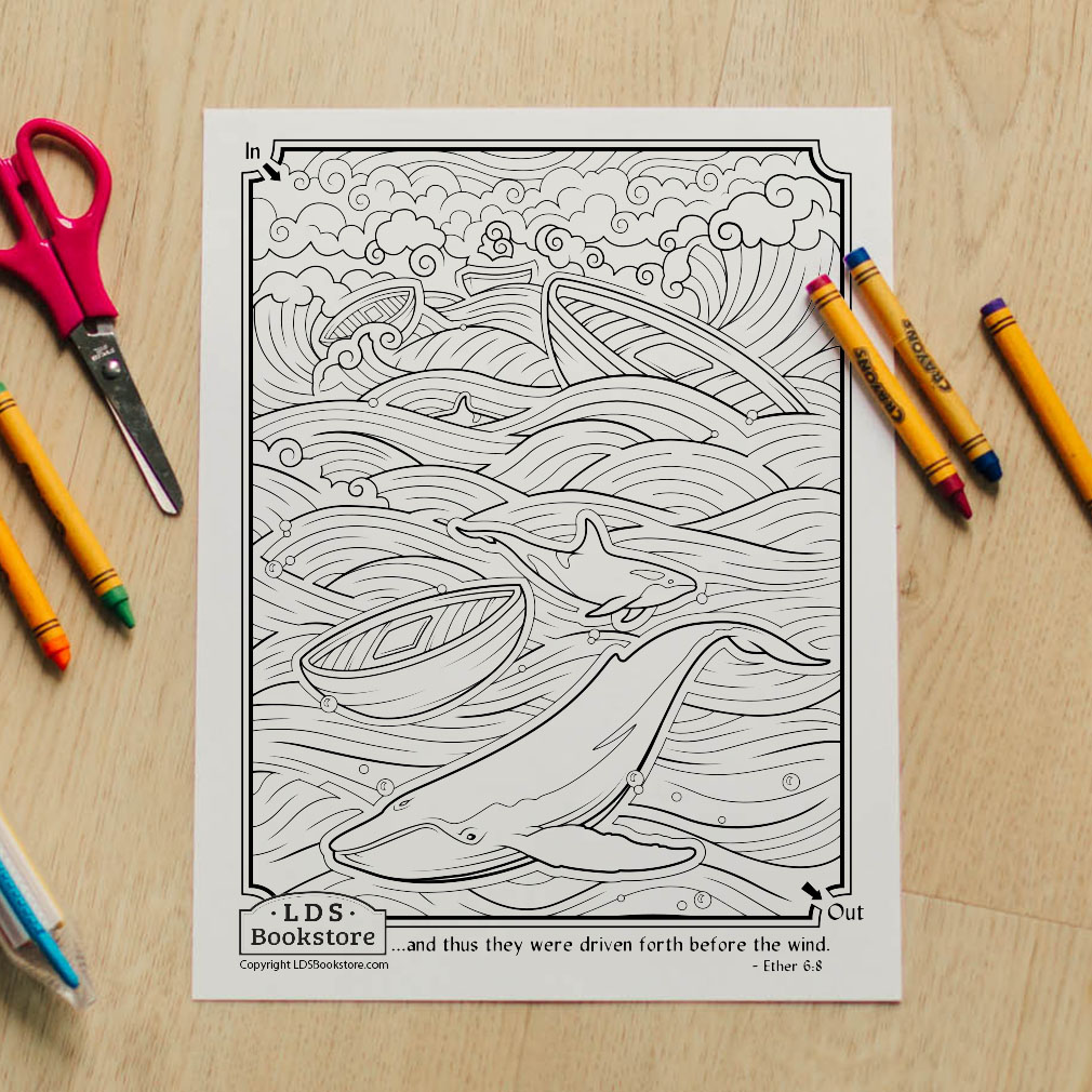 Driven Towards the Promised Land Coloring Page - Digital Download - LDPD-PBL-COLOR-ETHER6