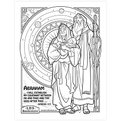 The Abrahamic Covenant Coloring Page - Digital Download come follow me coloring page, free lds coloring page, old testament coloring page, pearl of great price coloring page