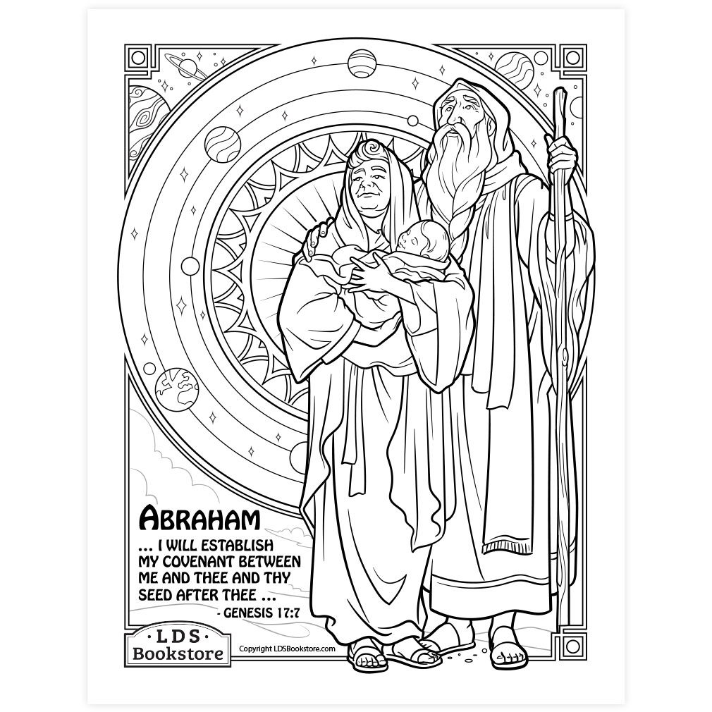The Abrahamic Covenant Coloring Page - Digital Download - LDPD-PBL-COLOR-GEN17