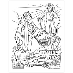 Abraham and Isaac Coloring Page - Digital Download come follow me coloring page, free lds coloring page, old testament coloring page, pearl of great price coloring page