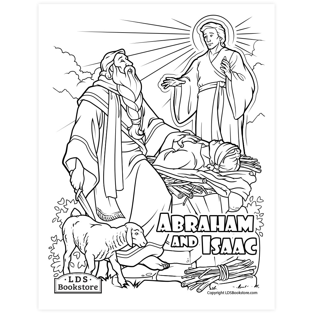 Abraham and Isaac Coloring Page - Digital Download - LDPD-PBL-COLOR-GEN22