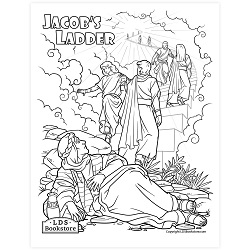 Jacob's Ladder Coloring Page - Digital Download