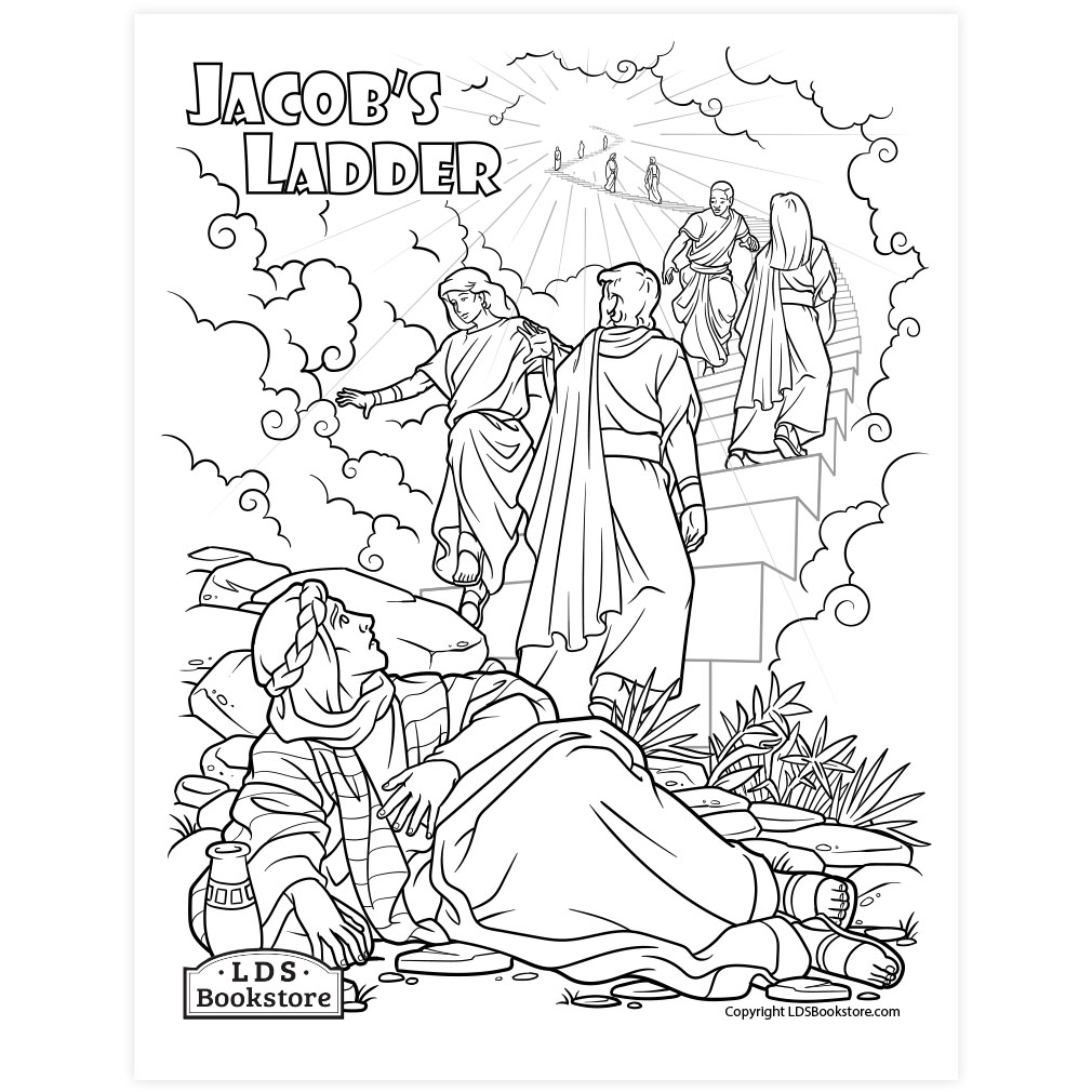 Jacob's Ladder Coloring Page - Digital Download - LDPD-PBL-COLOR-GEN28