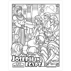 Joseph in Egypt Coloring Page - Digital Download come follow me coloring page, free lds coloring page, old testament coloring page, pearl of great price coloring page