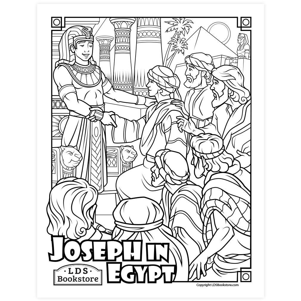 Joseph in Egypt Coloring Page - Digital Download - LDPD-PBL-COLOR-GEN45