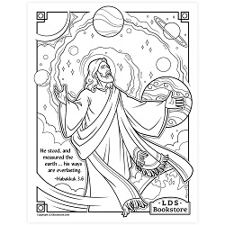 His Ways Are Everlasting Coloring Page - Digital Download come follow me coloring page, free lds coloring page, old testament coloring page, pearl of great price coloring page