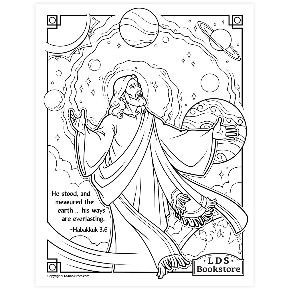 His Ways Are Everlasting Coloring Page - Digital Download - LDPD-PBL-COLOR-HAB36
