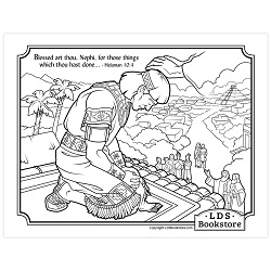 Blessed Art Thou Nephi Coloring Page - Digital Download