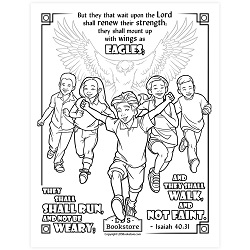 Run and Not Be Weary Coloring Page - Digital Download come follow me coloring page, free lds coloring page, old testament coloring page, pearl of great price coloring page