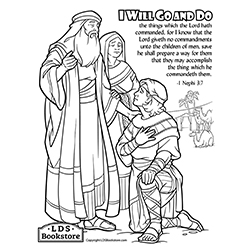 I Will Go and Do Coloring Page - Digital Download