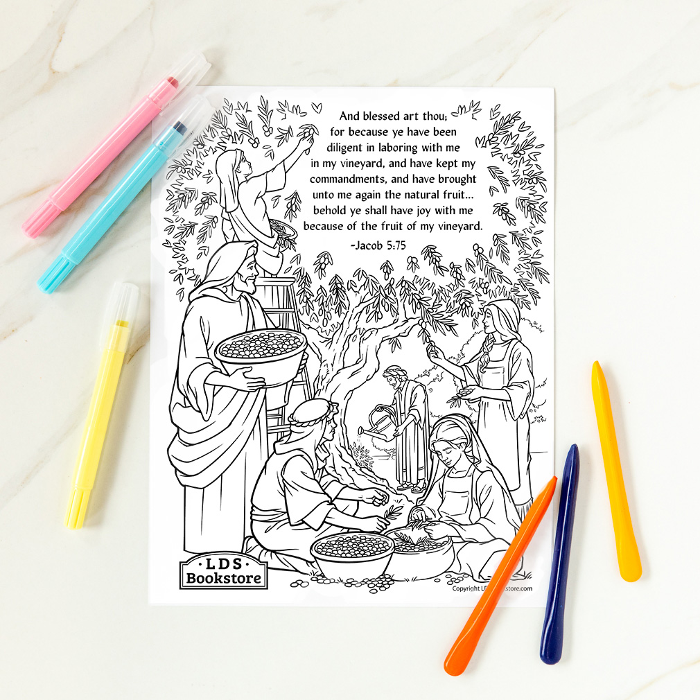 Laborers in My Vineyard Coloring Page - Digital Download - LDPD-PBL-COLOR-JACOB575