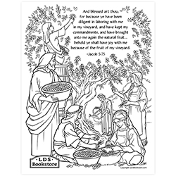 Laborers in My Vineyard Coloring Page - Digital Download