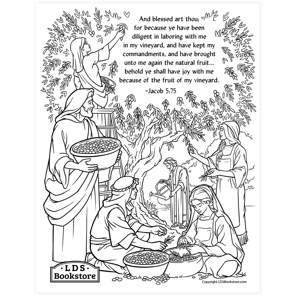 Laborers in My Vineyard Coloring Page - Digital Download - LDPD-PBL-COLOR-JACOB575