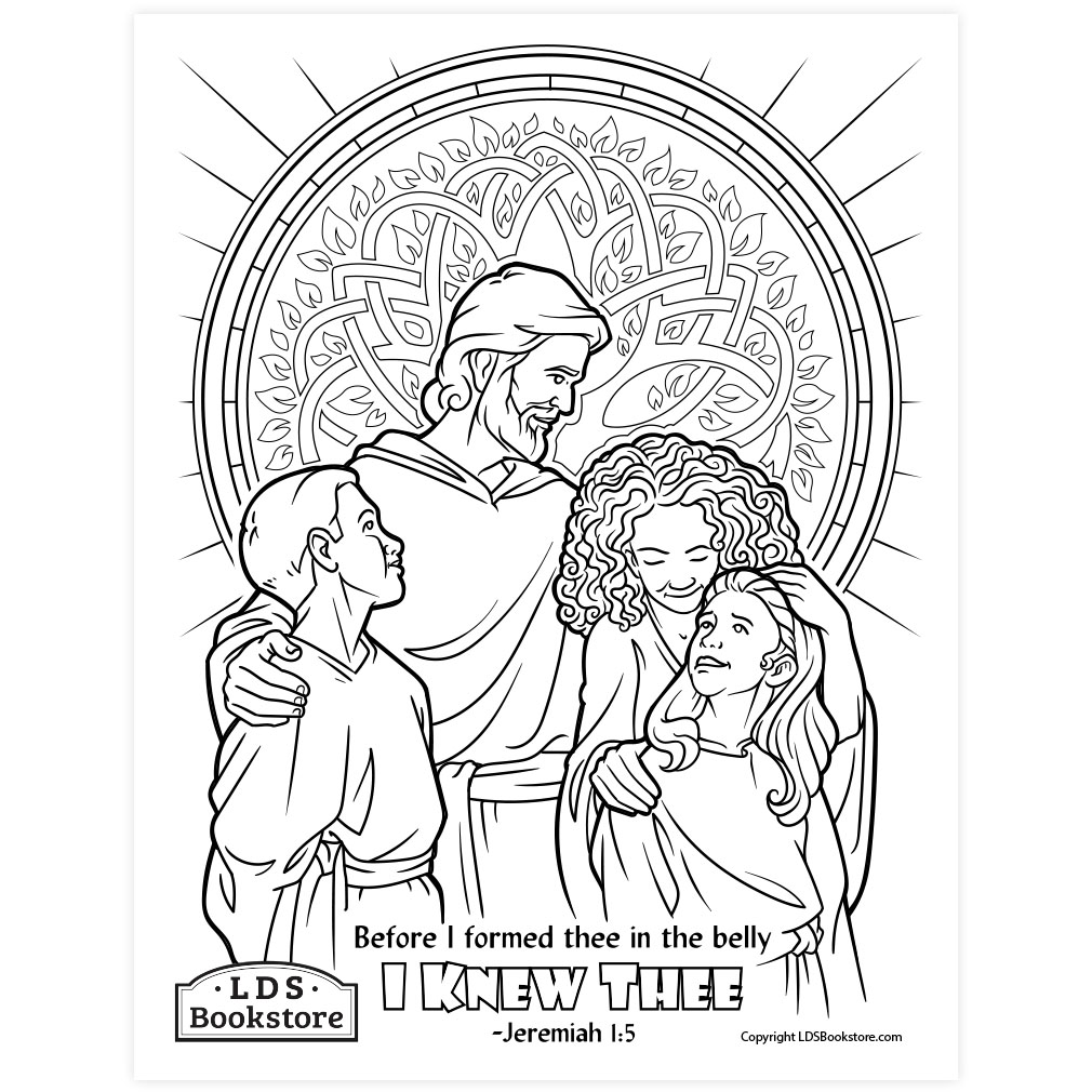 I Knew Thee Coloring Page - Digital Download - LDPD-PBL-COLOR-JEREMIAH1