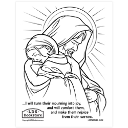 Turn Mourning into Joy Coloring Page - Digital Download come follow me coloring page, free lds coloring page, old testament coloring page, pearl of great price coloring page