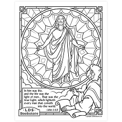 Jesus is the True Light Coloring Page - Digital Download