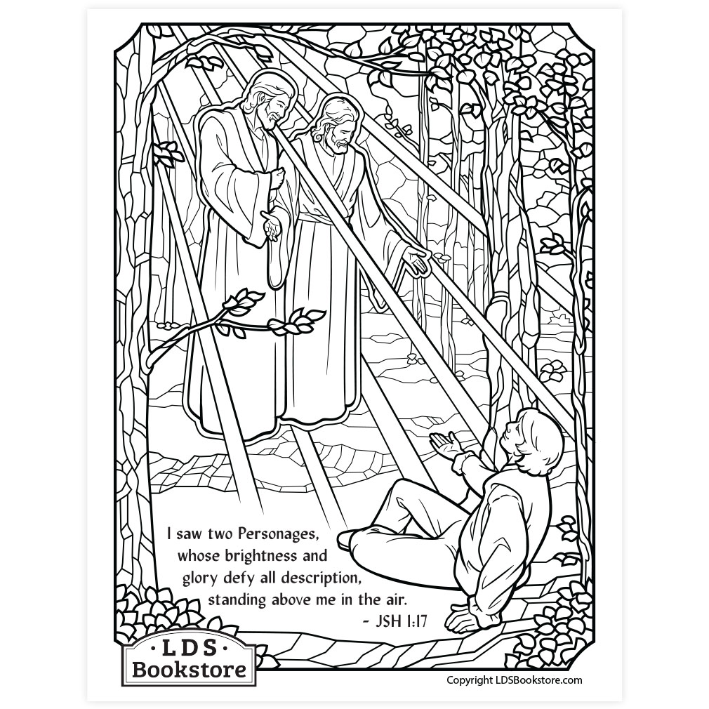 Joseph Smith's First Vision Coloring Page - Digital Download - LDPD-PBL-COLOR-JSH117