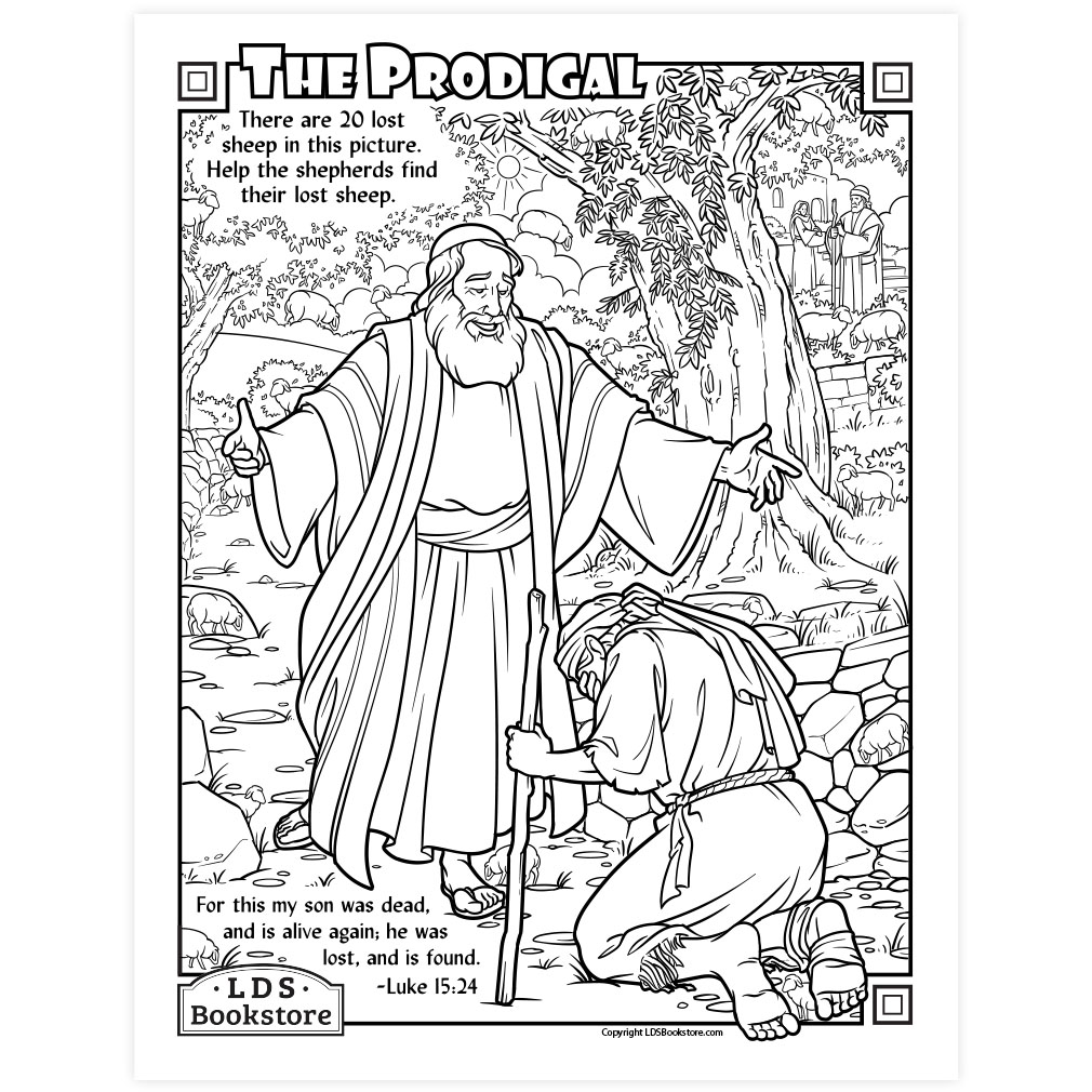 The Prodigal Son Coloring Page - Digital Download - LDPD-PBL-COLOR-LUKE15-24
