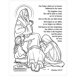 The Lord's Prayer Coloring Page - Digital Download
