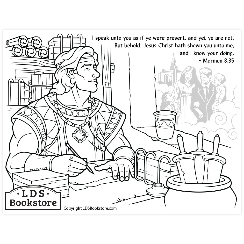 I Speak Unto You Coloring Page - Digital Download - LDPD-PBL-COLOR-MORMON8