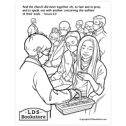 Meet Together Oft Coloring Page - Digital Download come follow me coloring page, free lds coloring page, come follow me activity, come follow me, book of mormon coloring page