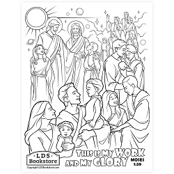 My Work and My Glory Coloring Page - Digital Download