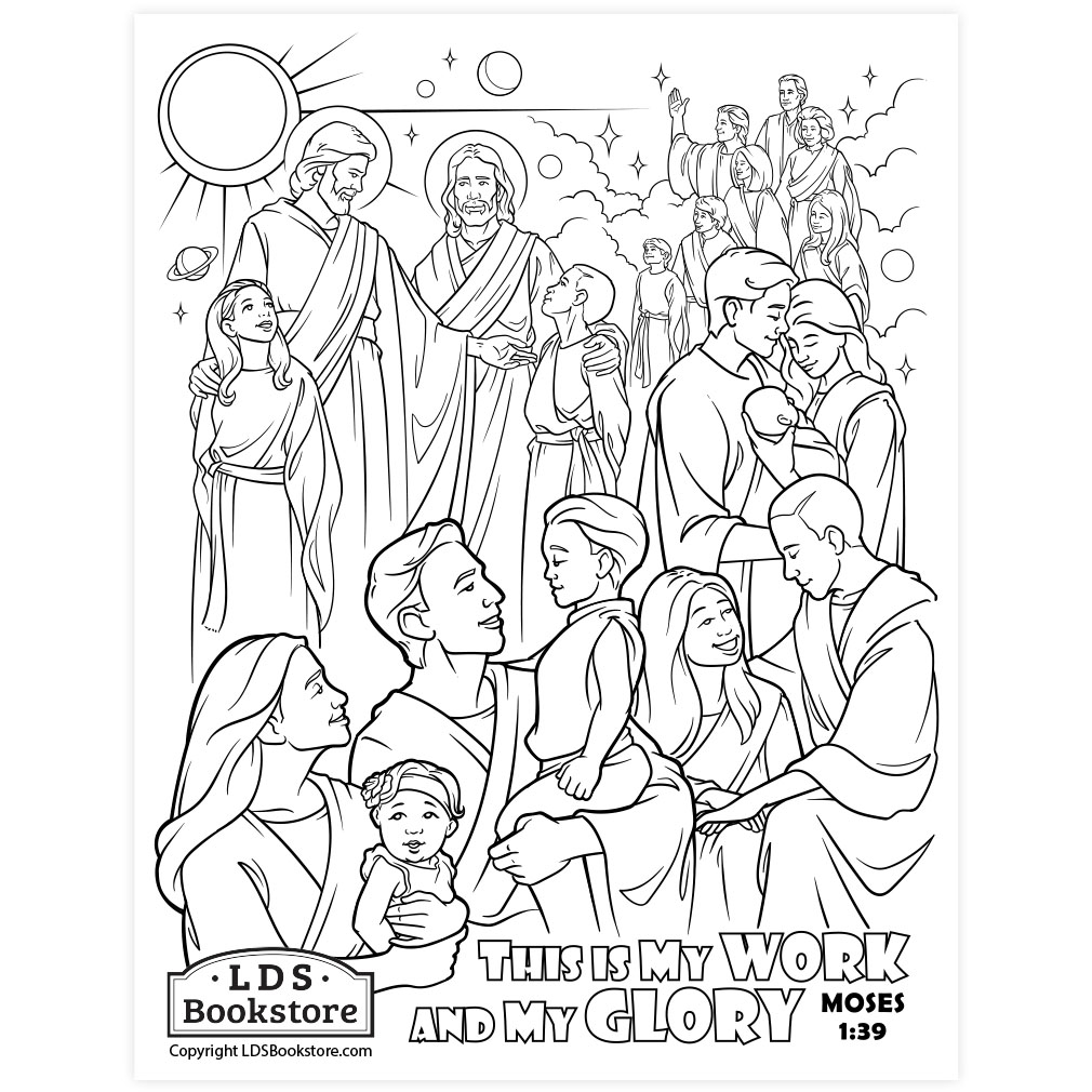 My Work and My Glory Coloring Page - Digital Download - LDPD-PBL-COLOR-MOSES139